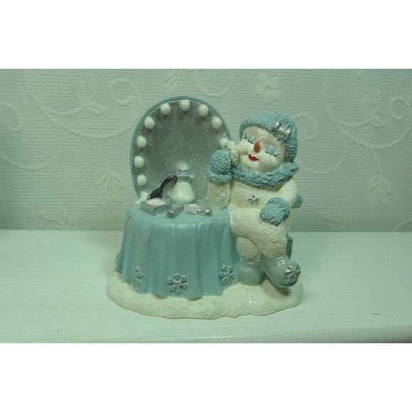 SNOW BUDDIES FIGURINE-MISS THING VANITY SNOWMAN 2001 - Picture 2 of 4